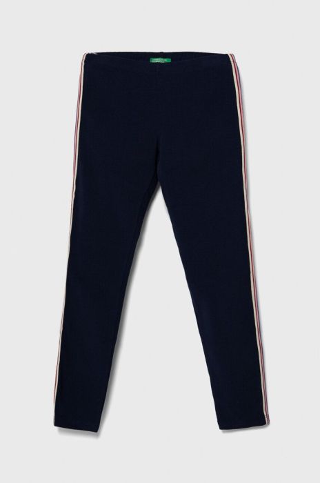 Дитячі легінси United Colors of Benetton колір синій з аплікацією