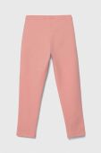 Дитячі легінси United Colors of Benetton колір рожевий однотонні (3391232)
