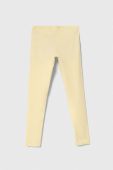 Дитячі легінси United Colors of Benetton колір жовтий однотонні (3391269)