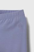 Дитячі легінси United Colors of Benetton колір фіолетовий однотонні (3409512)