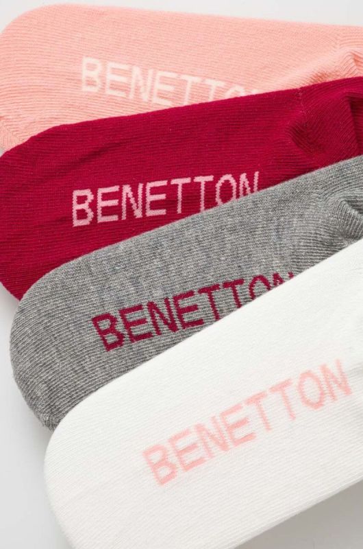 Дитячі шкарпетки United Colors of Benetton 4-pack колір рожевий (3403944) фото 2