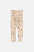 Дитячі легінси Coccodrillo колір бежевий візерунок