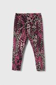 Дитячі двосторонні легінси Guess колір фіолетовий візерунок