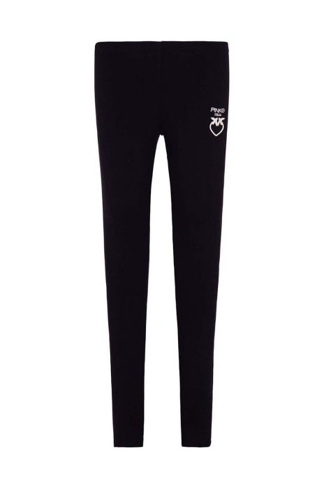 Дитячі легінси Pinko Up колір чорний з принтом (3438156)