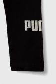 Дитячі легінси Puma ESS+ Logo Leggings G колір чорний з принтом