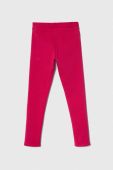 Дитячі легінси United Colors of Benetton колір рожевий однотонні (3602235)
