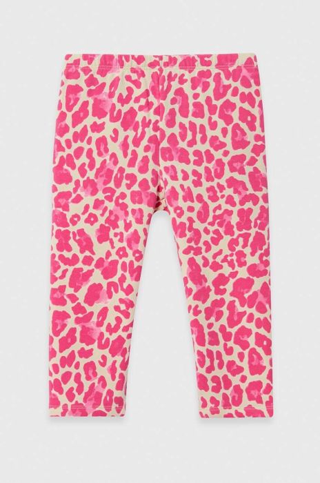 Дитячі легінси United Colors of Benetton колір рожевий візерунок (3588580)