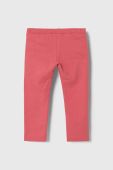 Дитячі спортивні штани United Colors of Benetton колір рожевий з принтом