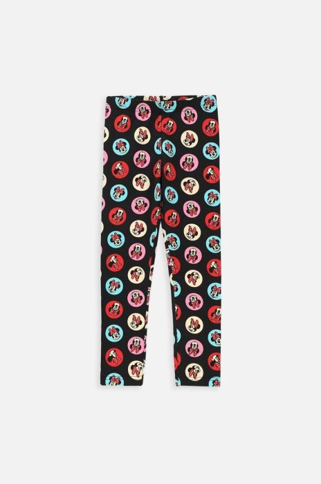 Дитячі легінси Coccodrillo ZC3122103PUK PEPPED UP KIDS колір чорний візерунок