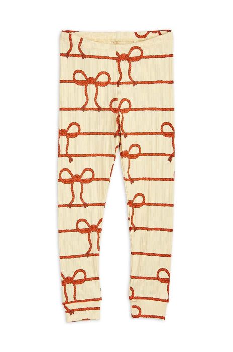 Дитячі легінси Mini Rodini колір жовтий візерунок (3268935)