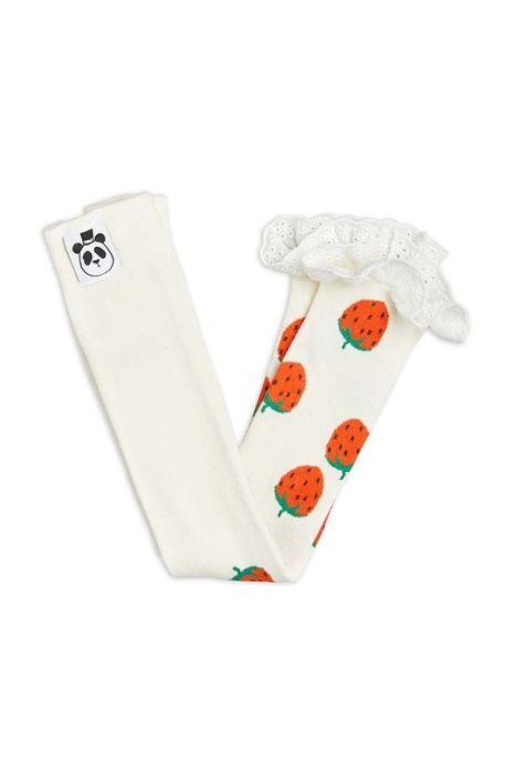 Дитячі легінси Mini Rodini колір бежевий візерунок (3470786)