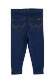 Легінси для немовлят Mini Rodini Mini Rodini x Wrangler колір синій з принтом