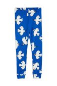 Дитячі бавовняні легінси Mini Rodini Mini Rodini x Wrangler візерунок колір блакитний