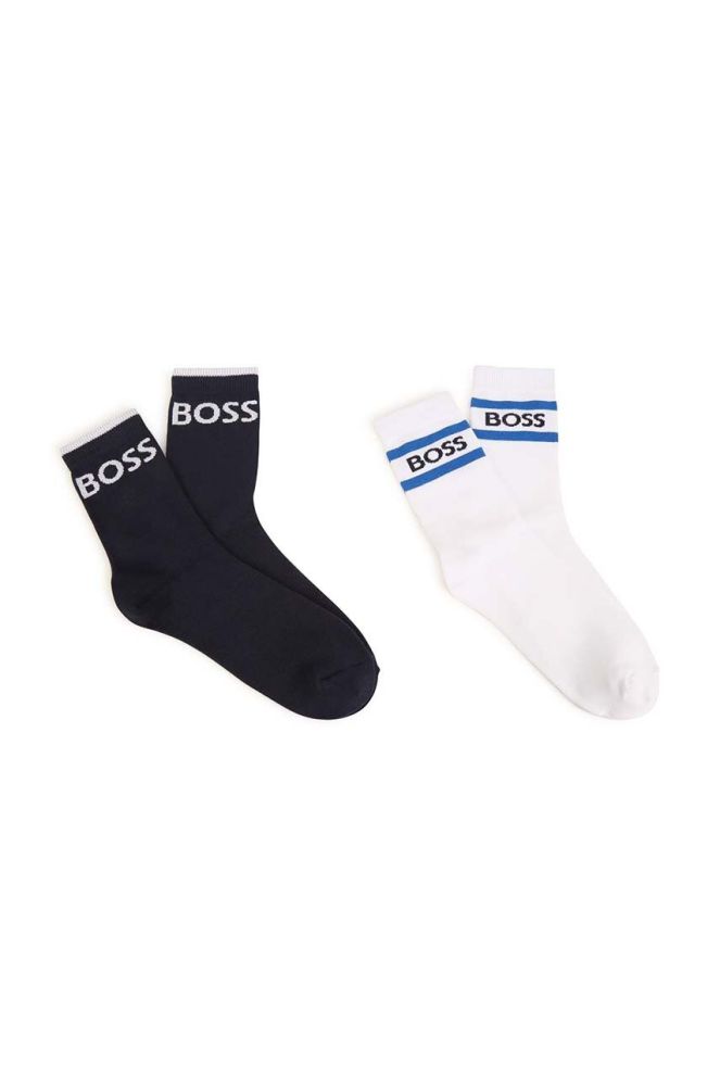 Дитячі шкарпетки BOSS 2-pack колір синій (3515626)