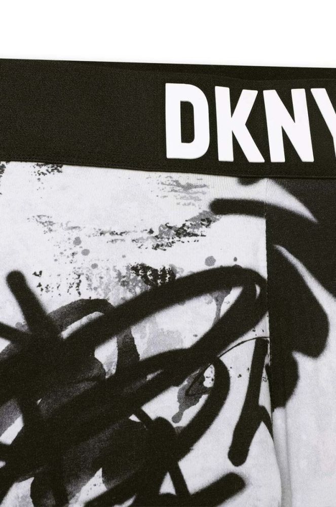 Дитячі легінси Dkny колір білий візерунок (3458938) фото 4