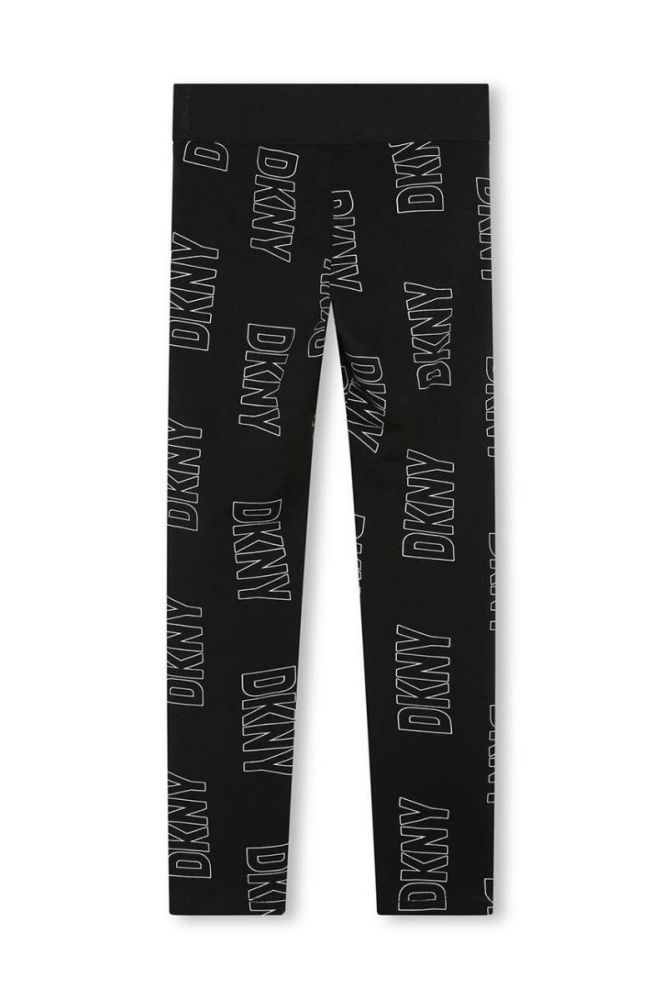 Дитячі легінси Dkny колір чорний візерунок (3458943) фото 2