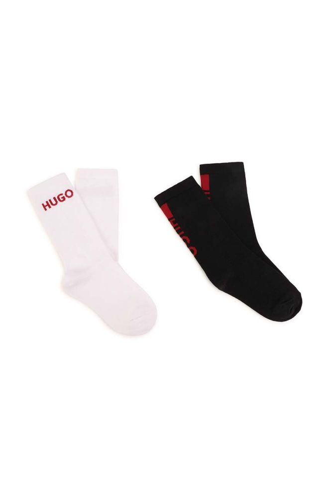 Дитячі шкарпетки HUGO 2-pack колір чорний