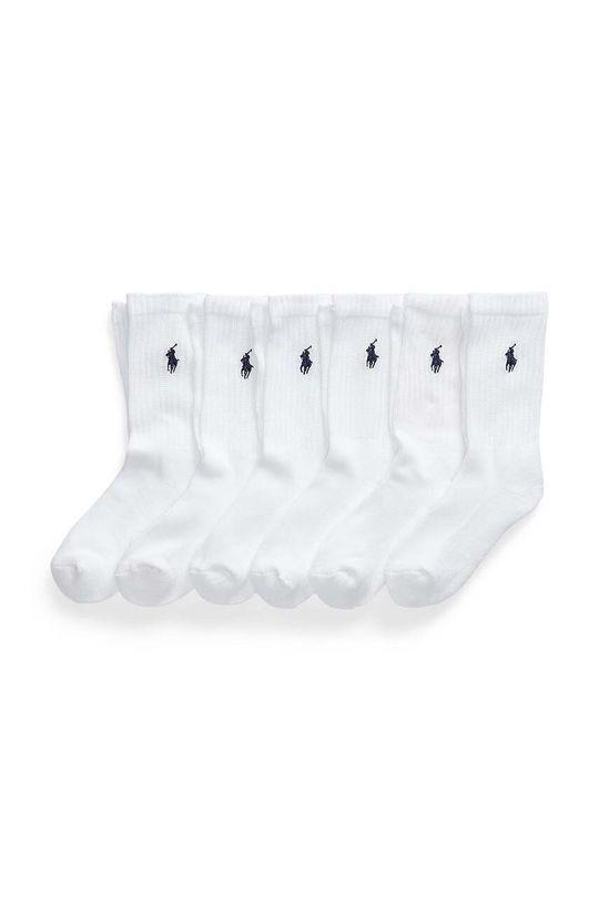 Дитячі шкарпетки Polo Ralph Lauren 6-pack колір білий (3641558)