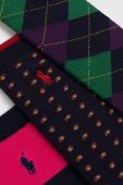 Дитячі підколінки Polo Ralph Lauren 3-pack колір барвистий Дитячі підколінки Polo Ralph Lauren 3-pack колір барвистий