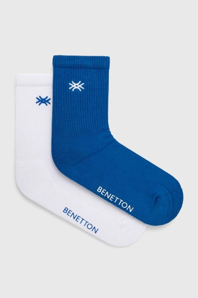 Шкарпетки United Colors of Benetton 2-pack колір блакитний (3401043)