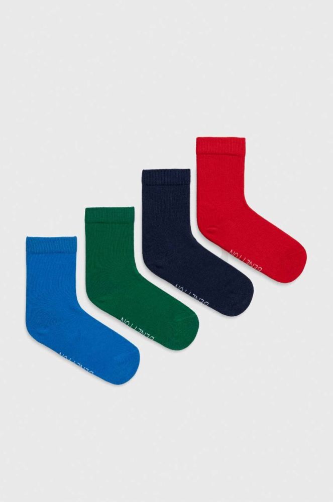 Шкарпетки United Colors of Benetton 4-pack колір білий