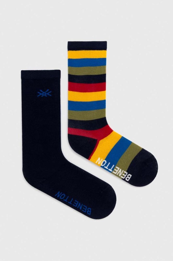 Дитячі шкарпетки United Colors of Benetton 2-pack колір барвистий (3598191)