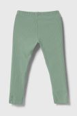 Дитячі легінси United Colors of Benetton колір зелений однотонні (3650950)
