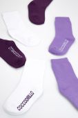 Дитячі шкарпетки Coccodrillo 3-pack колір фіолетовий (3641564)