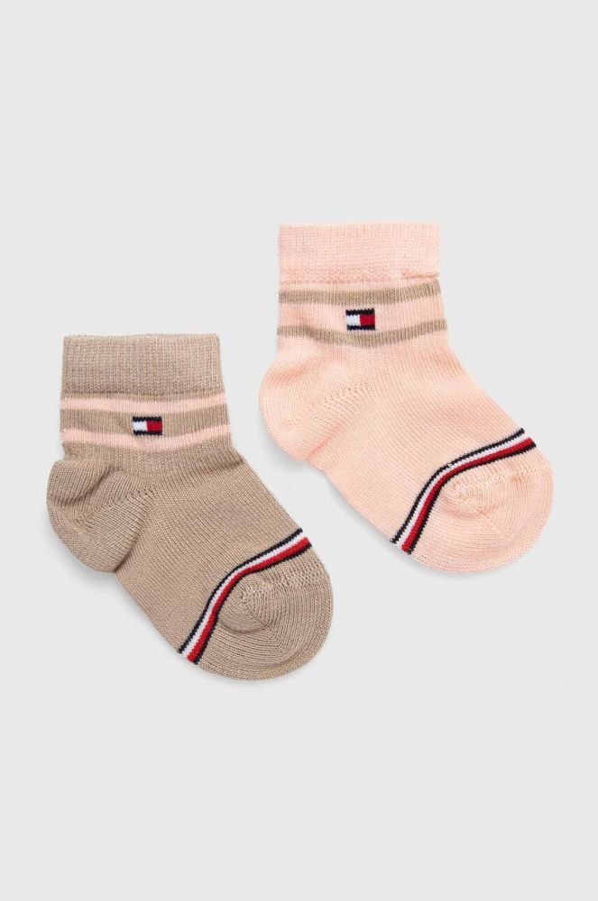 Дитячі шкарпетки Tommy Hilfiger 2-pack колір рожевий (3515666)