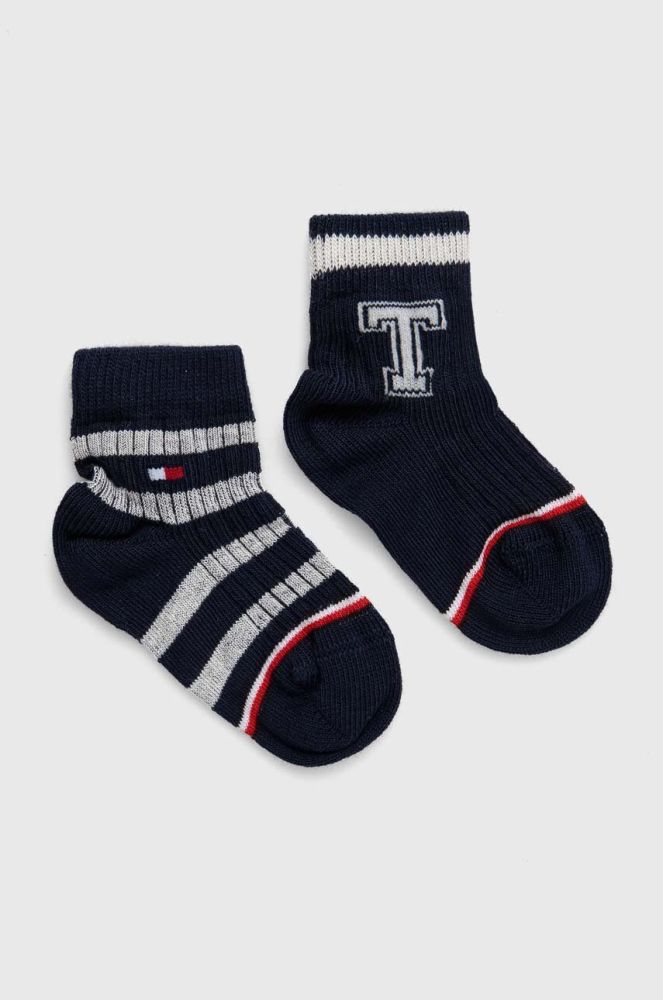 Дитячі шкарпетки Tommy Hilfiger 2-pack колір синій (3512040)