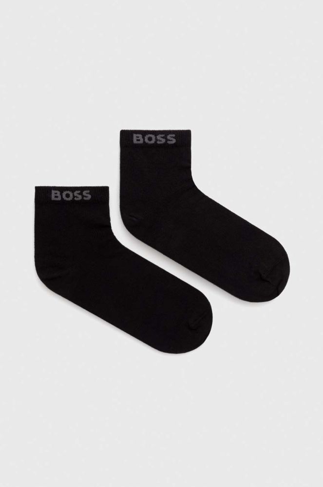 Шкарпетки BOSS 2-pack чоловічі колір чорний (3296782)