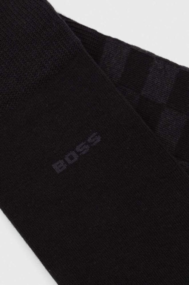 Шкарпетки BOSS 2-pack чоловічі колір чорний (3288091) фото 2
