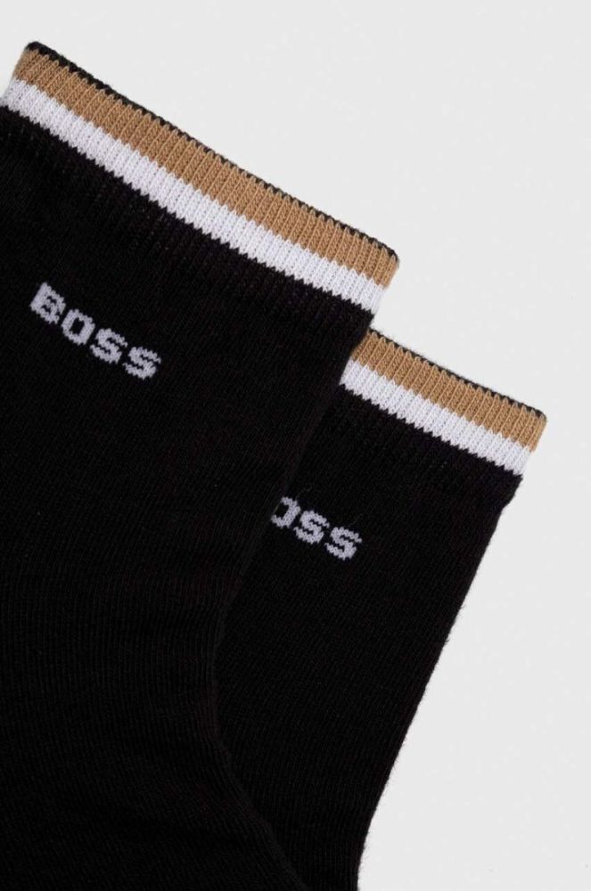 Шкарпетки BOSS 2-pack чоловічі колір чорний (3394542) фото 2