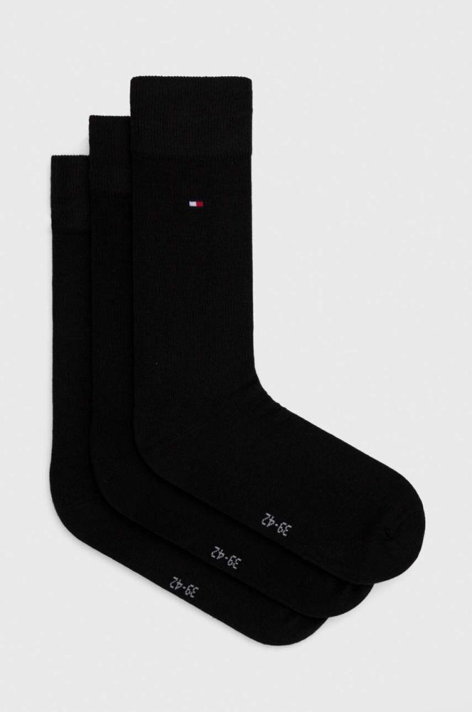 Шкарпетки Tommy Hilfiger 3-pack чоловічі колір чорний (3598198)