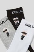 Шкарпетки Karl Lagerfeld 3-pack чоловічі колір барвистий (3348643)