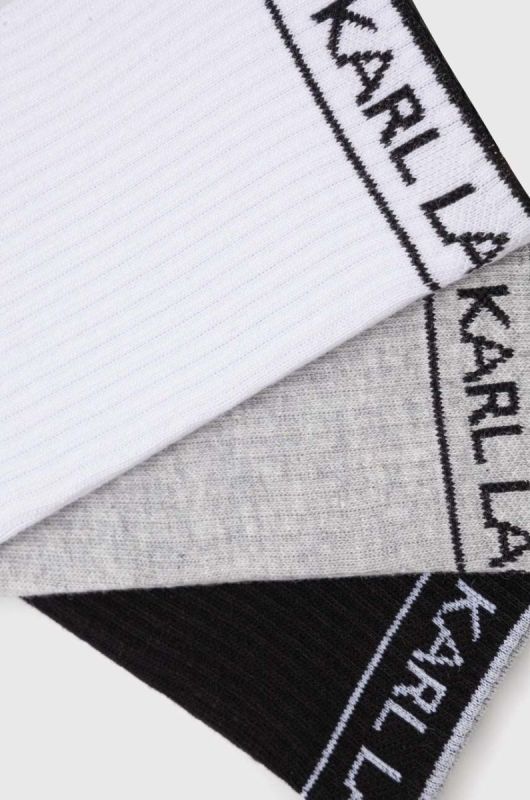 Шкарпетки Karl Lagerfeld 3-pack чоловічі колір чорний фото 2