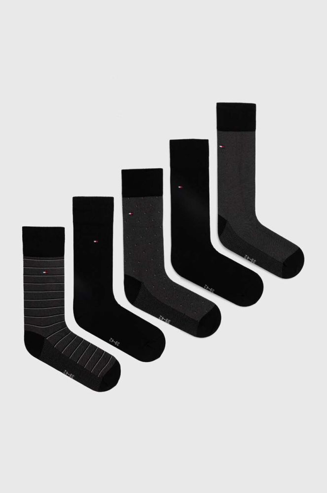 Шкарпетки Tommy Hilfiger 5-pack чоловічі колір чорний (3641620)