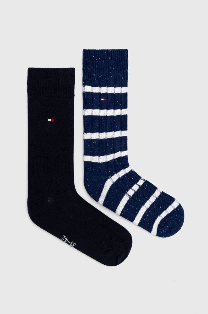 Шкарпетки Tommy Hilfiger 2-pack чоловічі колір синій (3641677)