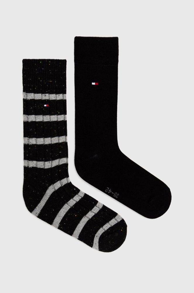 Шкарпетки Tommy Hilfiger 2-pack чоловічі колір чорний (3641679)