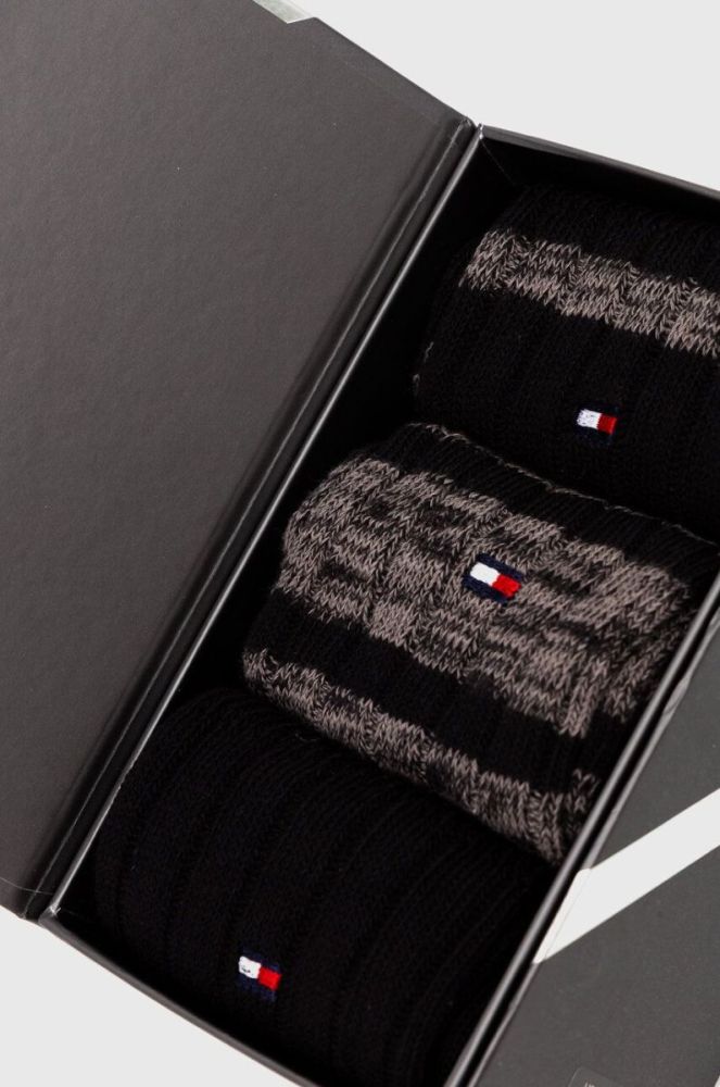 Шкарпетки Tommy Hilfiger 3-pack чоловічі колір чорний (3641692) фото 3