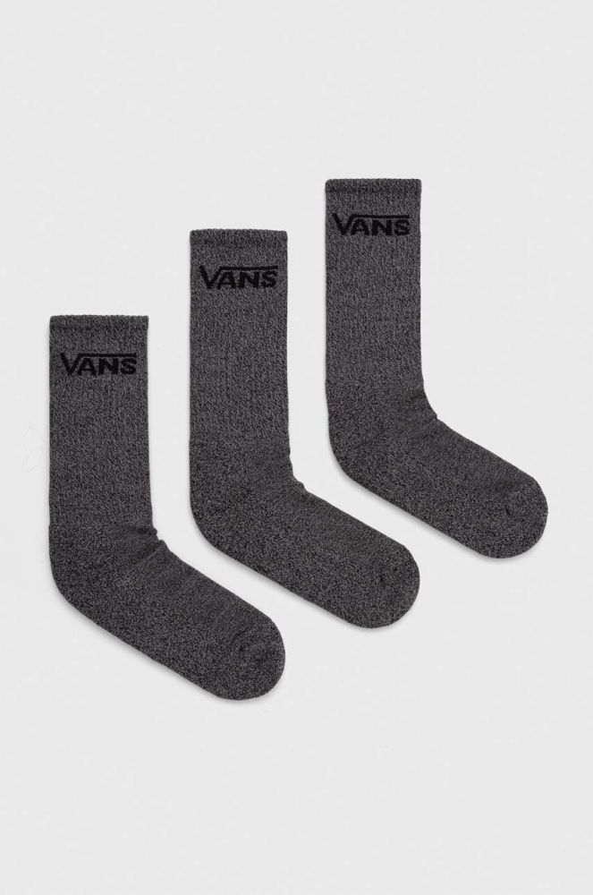 Шкарпетки Vans 3-pack чоловічі колір сірий