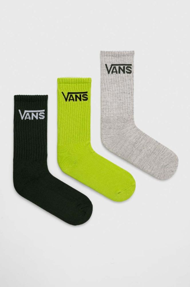 Шкарпетки Vans 3-pack чоловічі колір зелений