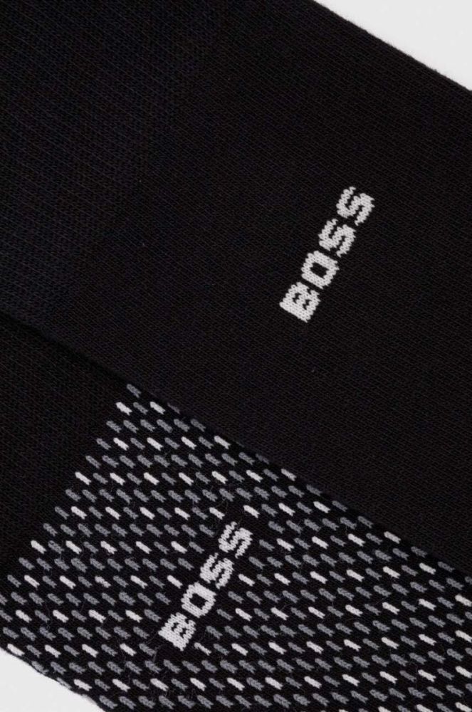 Шкарпетки BOSS 2-pack чоловічі колір чорний (3507471) фото 2