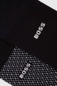 Шкарпетки BOSS 2-pack чоловічі колір чорний (3507471)