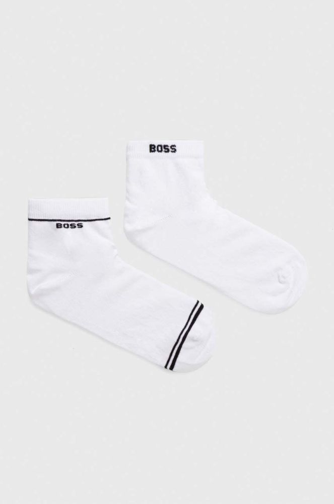 Шкарпетки BOSS 2-pack чоловічі колір білий (3493128)