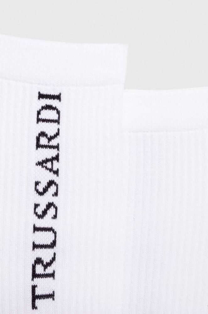 Шкарпетки Trussardi чоловічі колір білий фото 2