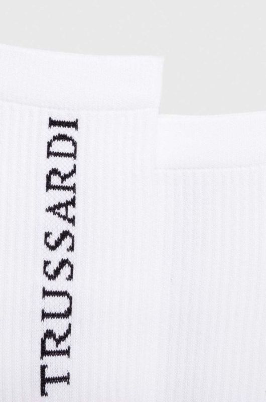 Шкарпетки Trussardi чоловічі колір білий фото 2