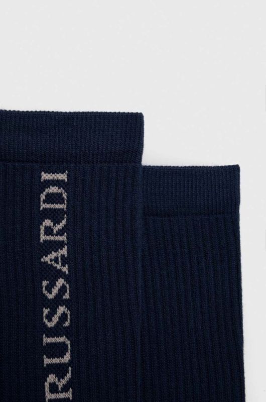 Шкарпетки Trussardi чоловічі колір синій фото 2
