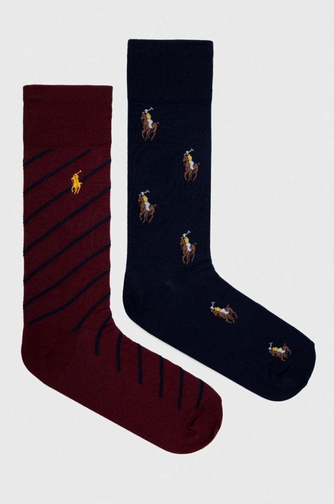Шкарпетки Polo Ralph Lauren 2-pack чоловічі колір барвистий (3618032)