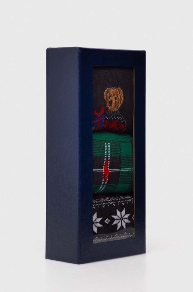Шкарпетки Polo Ralph Lauren 3-pack чоловічі колір барвистий (3618036) фото 3